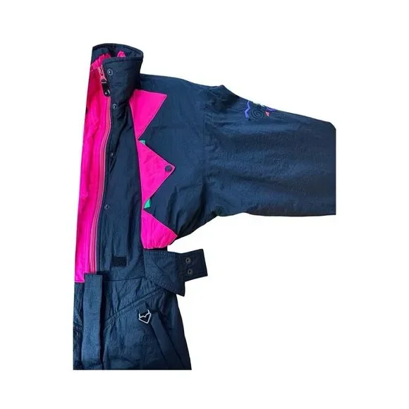 OBERMEYER 80’s 90’s Neon Escapade Snow Suit Size 4 - Picture 12 of 17